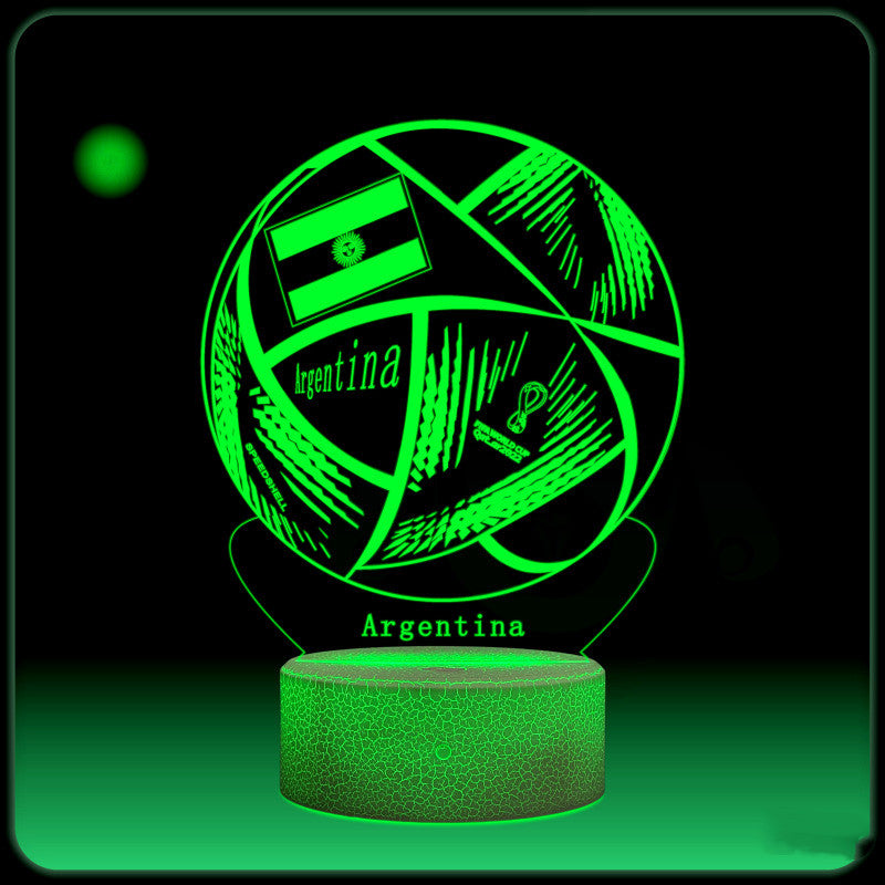3D World Cup Night Light – Football Home Decor