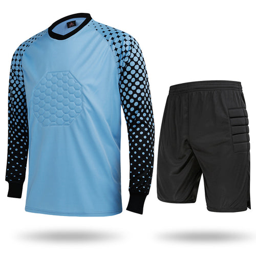 Adult Football Goalkeeper Jersey Set With Sponge Protection