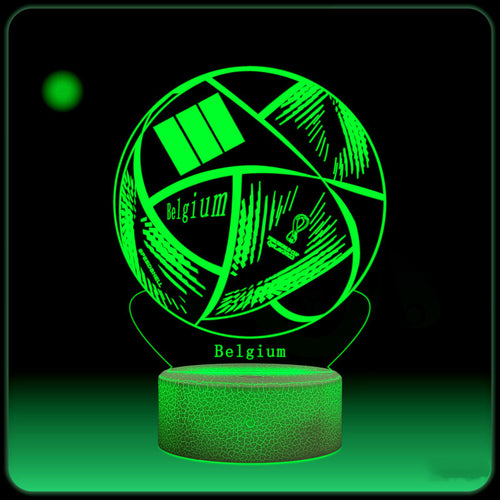 3D World Cup Night Light – Football Home Decor