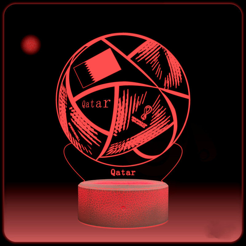 3D World Cup Night Light – Football Home Decor