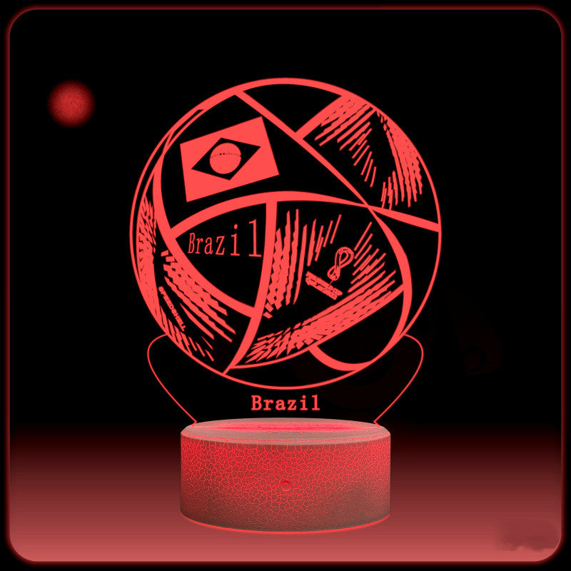 3D World Cup Night Light – Football Home Decor