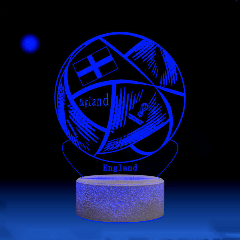3D World Cup Night Light – Football Home Decor