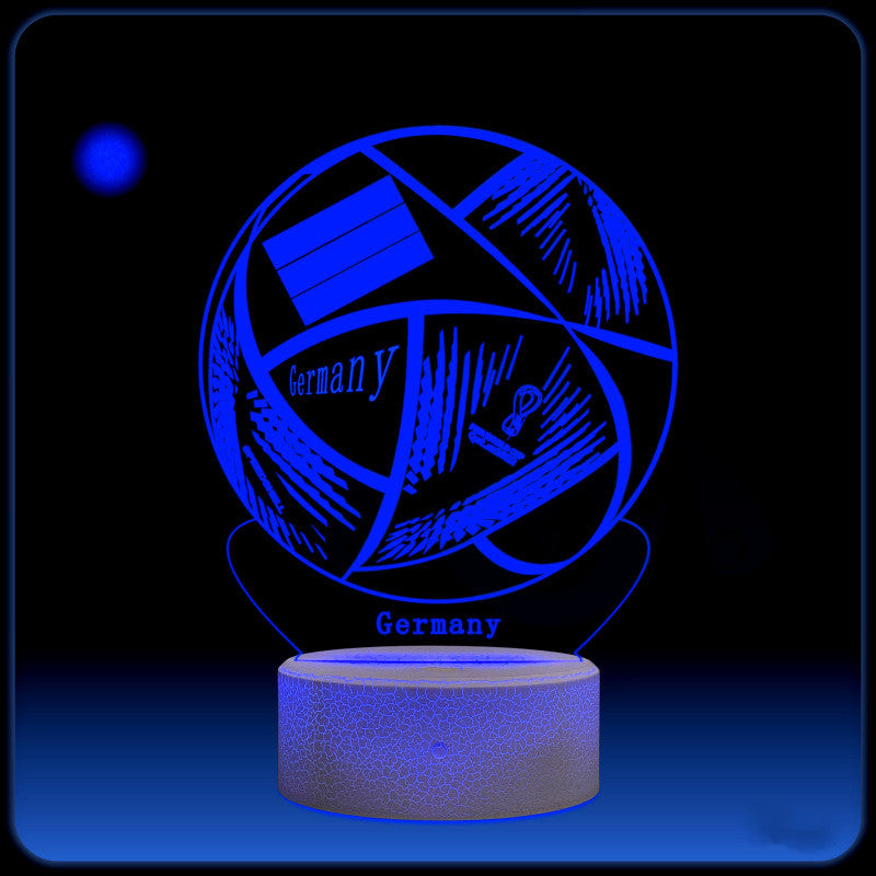 3D World Cup Night Light – Football Home Decor